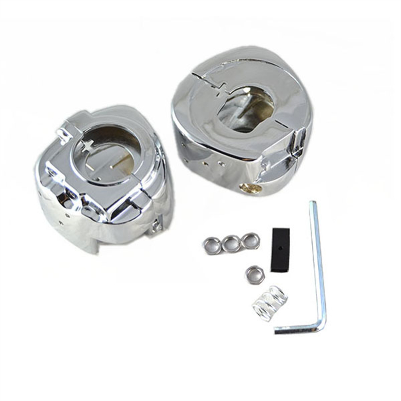 Chrome Switch Housing Cover – Fits 1996-2010 Harley Softail Heritage Classic FLSTC – Unbranded